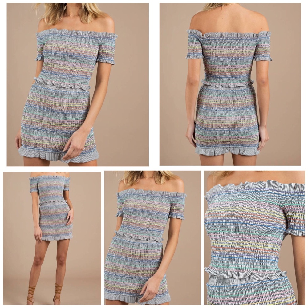 FIGHT THE FEELING CROP TOP & SKIRT SET